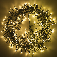 123led éclairage cluster 6 mètres 384 ampoules - blanc extra chaud & blanc chaud LDR07127