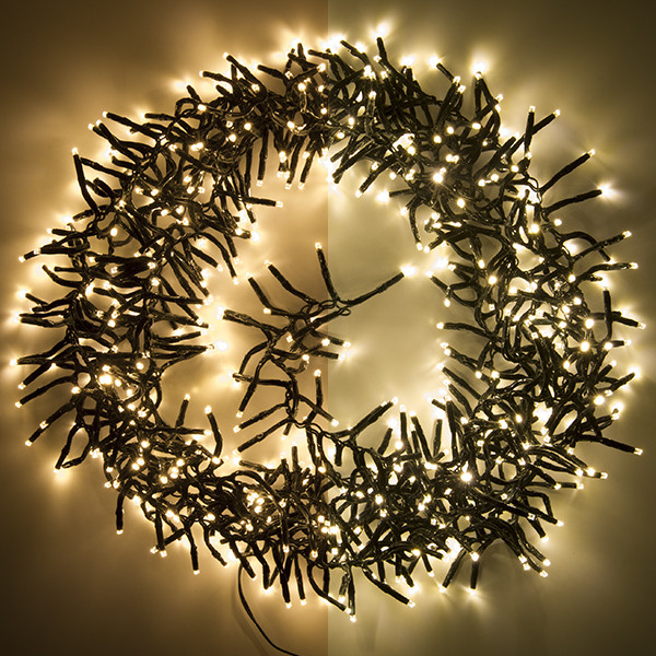 123led éclairage cluster 7 mètres 576 ampoules - blanc extra chaud & blanc chaud LDR07128 - 1