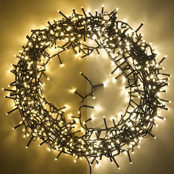123led éclairage cluster micro-ampoules 17 mètres 700 ampoules - blanc extra chaud & blanc chaud LDR07133 - 1