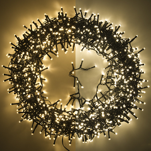 123led éclairage cluster micro-ampoules 23 mètres 1000 ampoules - blanc extra chaud & blanc chaud LDR07134 - 1