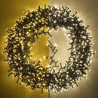 123led éclairage cluster micro-ampoules 39 mètres 1800 ampoules - blanc extra chaud & blanc chaud LDR07299