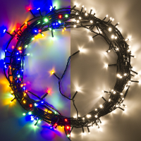 123led éclairage de Noël 16,4 mètres 180 ampoules - multicolore & blanc chaud LDR07180