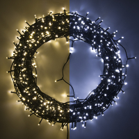 123led éclairage de Noël 57 mètres 720 ampoules - blanc froid & blanc chaud LDR07022