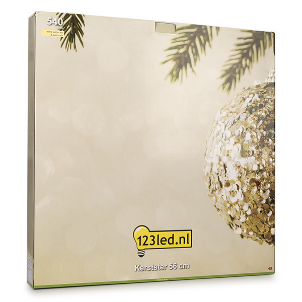 123led étoile de Noël 3D 56 cm extra blanc chaud & blanc chaud 540 lumières - noir LDR07267 - 5