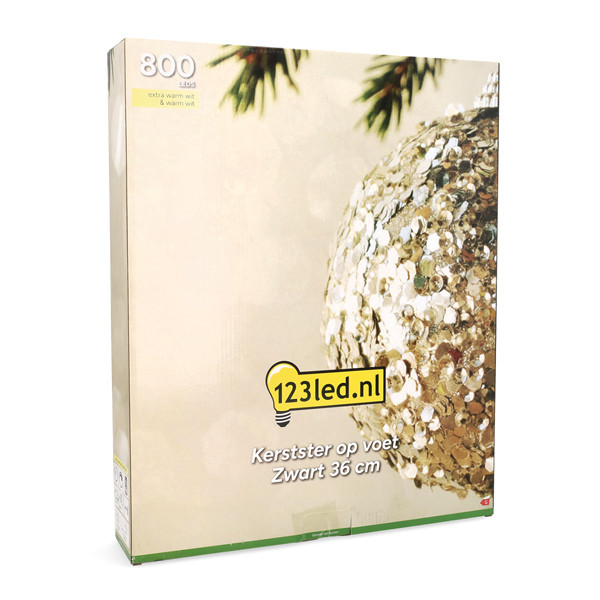 123led étoile de Noël sur pied 36 cm extra blanc chaud & blanc chaud 800 lampes LED - noir LDR07326 - 7