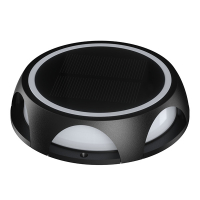 Applique murale / lampe à piquer solaire | Bari | 3000 K | rond | IP65 | noir LDR08730