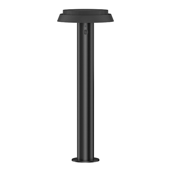 Borne lumineuse solaire avec détecteur | Palermo | 1800-2700-3000K | IP44 | noir LDR08735 - 1