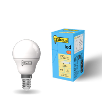 123led E14 ampoule LED sphérique mate 4000K 2,5W (25W) LDR01898