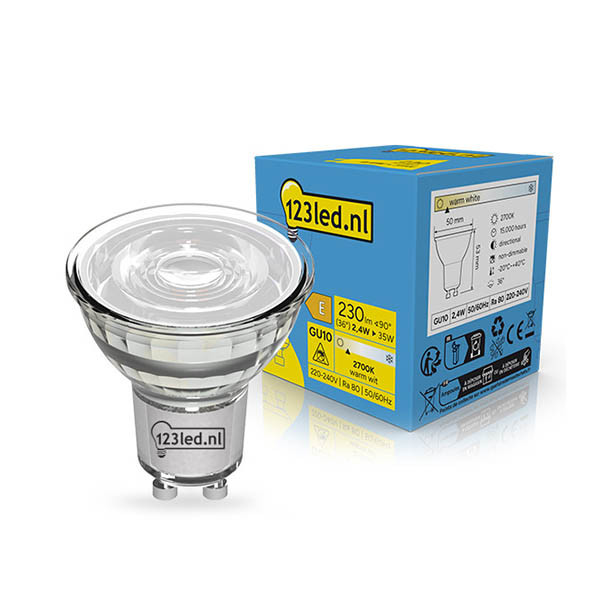 123led GU10 spot LED 2700K 2,4W (35W) LDR02272 - 1