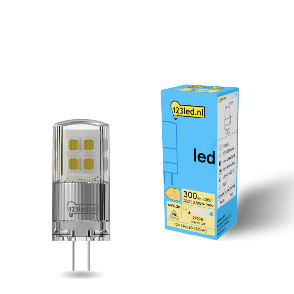 123led GY6.35 capsule LED 2,5W (28W) LDR01944 - 1