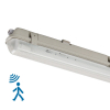 123led IP65 luminaire fluorescent avec capteur 120 cm | 4000K | 2100 lumens (14W) avec tube fluorescent