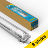Offre : 8x 123led luminaire LED TL de 150 cm | TL inclus | 4000 K (840) | 2640 lumens | IP65 | 22 W (58 W) LDR08816 - 1
