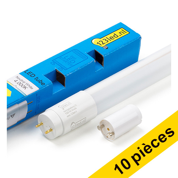 Offre : 10x 123led T8 tube fluorescent 60 cm | 4000K | 1125 lumens (7,5W) LDR08601 - 1