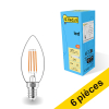 Offre : 6x 123led E14 ampoule LED à filament bougie 4,5W (40W) LDR01875 - 1
