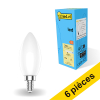 Offre : 6x 123led E14 ampoule LED à filament bougie dimmable 4000K 2,5W (25W) - mat LDR01865 - 1