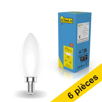 Offre : 6x 123led E14 ampoule LED à filament bougie mate dimmable 4,5W (40W) LDR01867