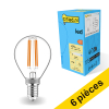 Offre : 6x 123led E14 ampoule LED à filament sphérique 4,5W (40W) LDR01887 - 1