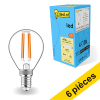Offre : 6x 123led E14 ampoule LED à filament sphérique dimmable 2700K 4,5W (40W) LDR01895 - 1