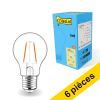 Offre : 6x 123led E27 ampoule LED à filament poire 2,5W (25W) LDR01787 - 1