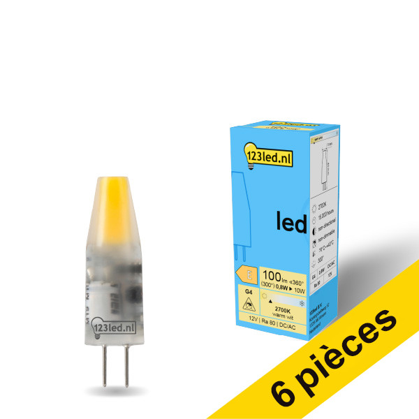 Offre : 6x 123led G4 capsule LED 1W (10W) LDR01935 - 1