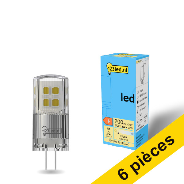 Offre : 6x 123led G4 capsule LED dimmable 2W (20W) LDR01931 - 1