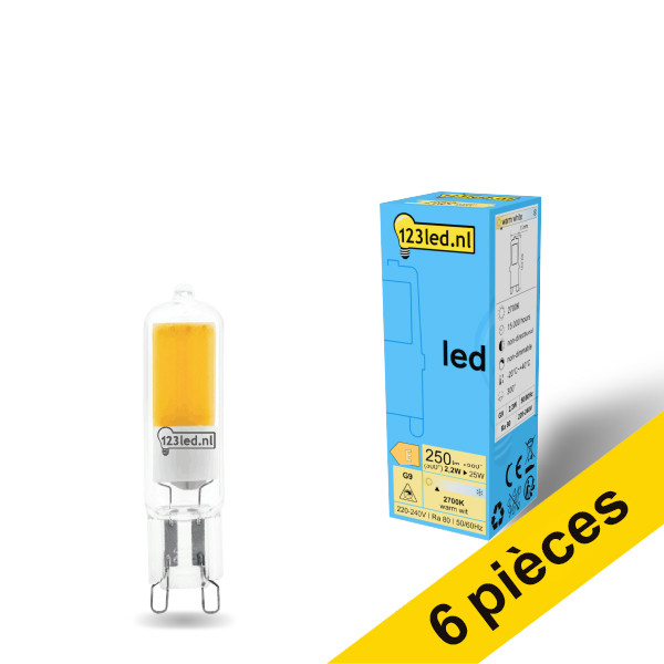 Offre : 6x 123led G9 capsule LED claire 2,2W (25W) LDR01955 - 1
