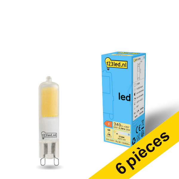 Offre : 6x 123led G9 capsule LED mate 2,2W (25W) LDR01953 - 1