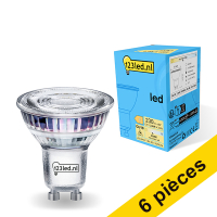 Offre : 6x 123led GU10 spot LED verre 4000K 2,4W (35W)