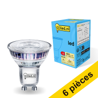 Offre : 6x 123led GU10 spot LED verre dimmable 4000K 7,4W (65W)