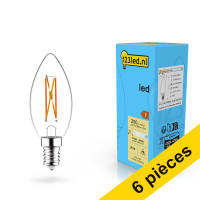 Offre : 6x 123led ampoule LED à filament E14 bougie dimmable 2,5W (25W)