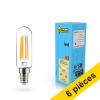 Offre : 6x 123led ampoule LED à filament E14 tube transparent 4,5W (40W) LDR02127 - 1