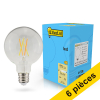Offre : 6x 123led ampoule LED à filament E27 globe G95 dimmable 7W (60W) LDR02103 - 1