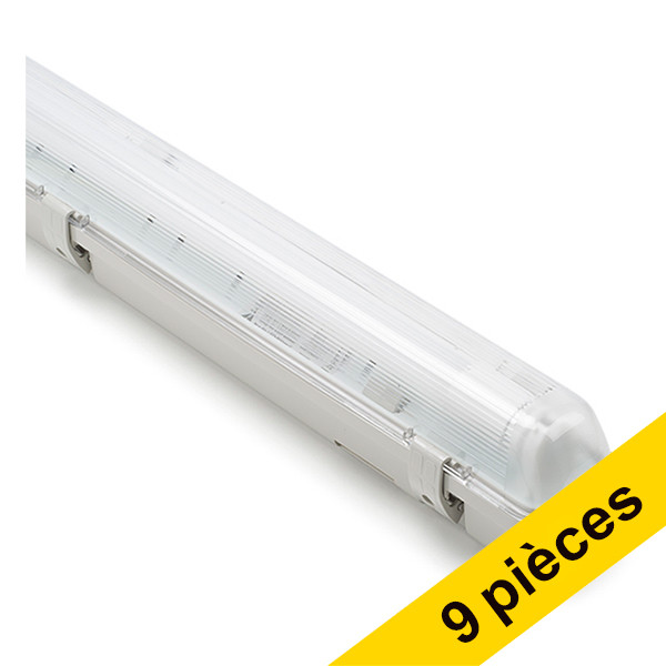 Offre : 9x 123led IP65 luminaire fluorescent 150 cm | 4000K | 3100 lumens (20,5 W) avec tube fluorescent LDR08639 - 1