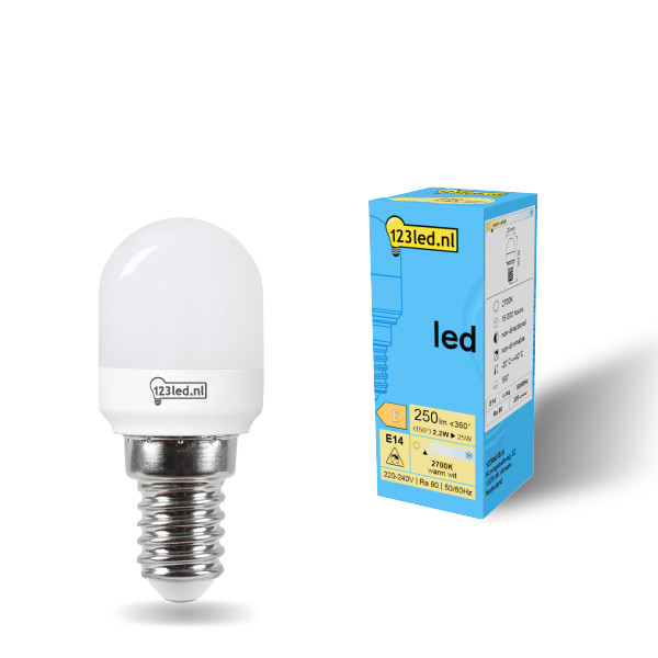 123led T25 E14 ampoule LED sphérique mate 2,2W (25W) LDR01924 - 1