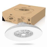 Ventilateur de plafond avec éclairage LED | Ø 48,5 cm | RGB+ 2700-6500K | Blanc | 39W LDR02468