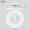 Ventilateur de plafond avec éclairage LED | Ø 48,5 cm | RGB+ 2700-6500K | Blanc | 39W LDR02468 - 8