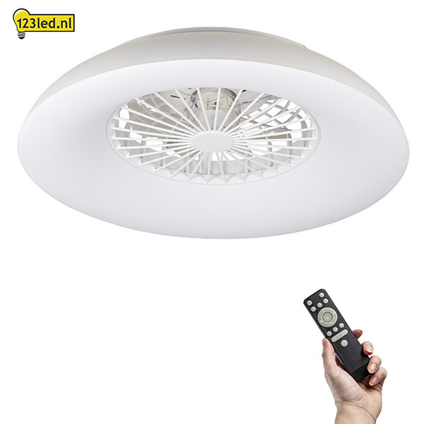 Ventilateur de plafond avec éclairage LED | Ø 60 cm | RGB+ 2700-6500K | Blanc | 54W LDR02469 - 2