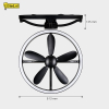 Ventilateur de plafond avec éclairage LED | Ø 61,3 cm | 2200-6500 K | Noir | 27 W LDR02467 - 7