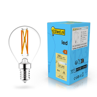 123led ampoule LED à filament E14 sphérique dimmable 2,5W (25W) LDR02070