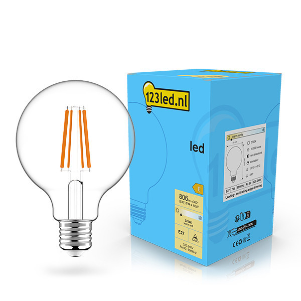 123led ampoule LED à filament E27 globe G95 dimmable 7W (60W) LDR02098 - 1