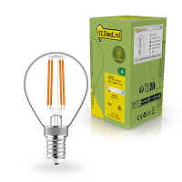 123led ampoule LED E14 sphérique G45 Ultra Efficient filament transparent 2700K 2,2W (40W) LDR02394