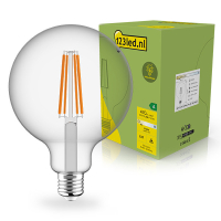 123led ampoule LED E27 | Globe G125 | Ultra-efficace | Filament | Transparent | 2700K | 2,2W (40W) LDR02410