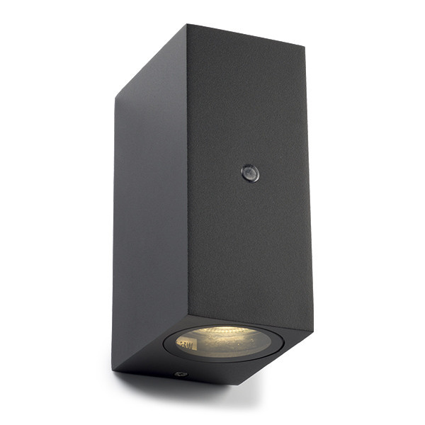 123led applique murale carrée Avalon Up & Down avec capteur pour 1x GU10 (123led) - noir LDR08522 - 1