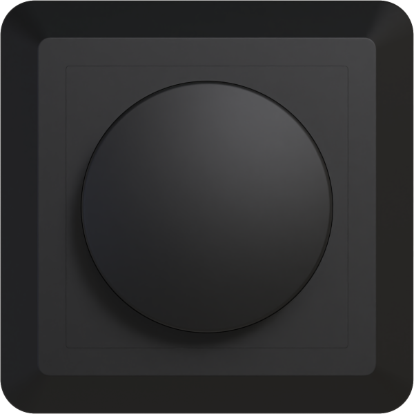 123led bouton de gradation avec plaque centrale et cadre - noir LDR02456 - 1