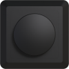 123led bouton de gradation avec plaque centrale et cadre - noir LDR02456 - 1
