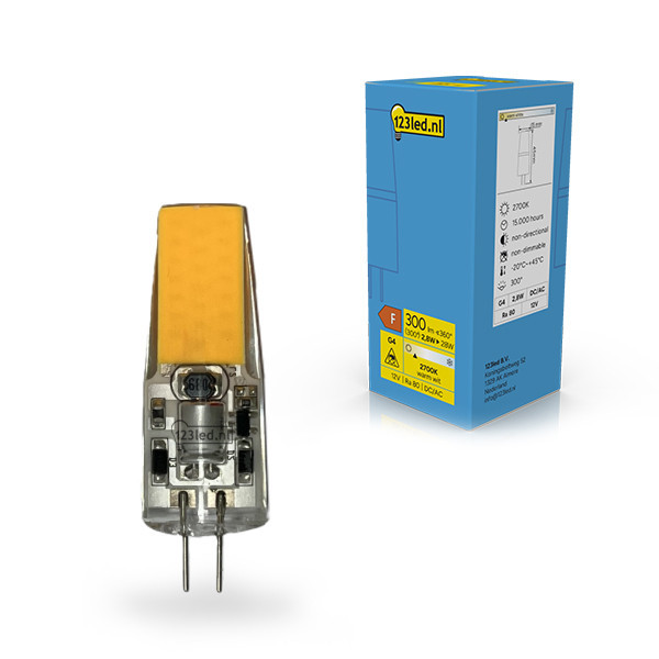 123led capsule G4 COB 2700K 2,8W (28W) LDR02348 - 1