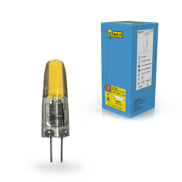 123led capsule LED G4 | COB | 2700K | 1,7W (21W) LDR02346 - 1