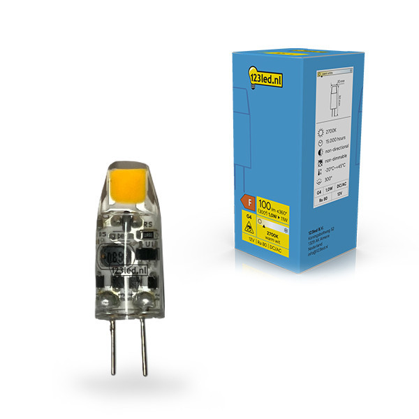 123led capsule LED G4 COB 2700K 1W (11W) LDR02344 - 1