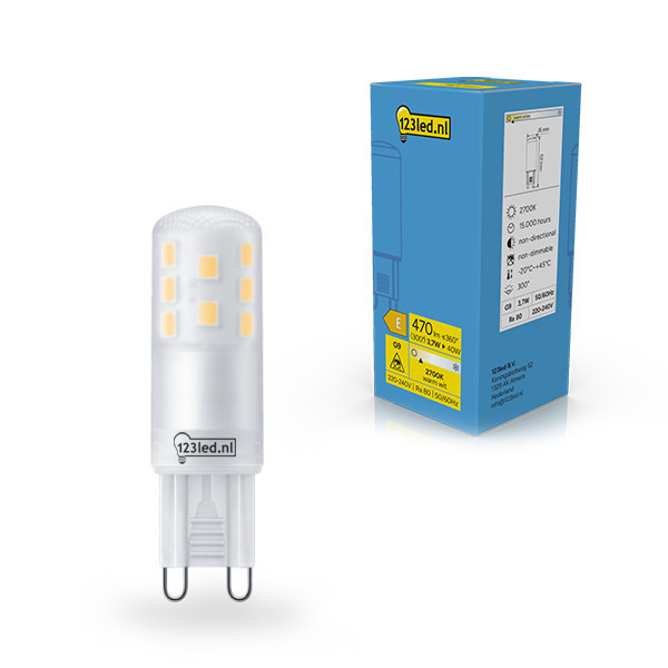 123led capsule LED G9 SMD mat 2700K 3,7W (40W) LDR02326 - 1