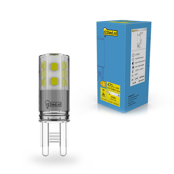 123led capsule LED G9 SMD transparent 2700K 3,7W (40W) LDR02324 - 1